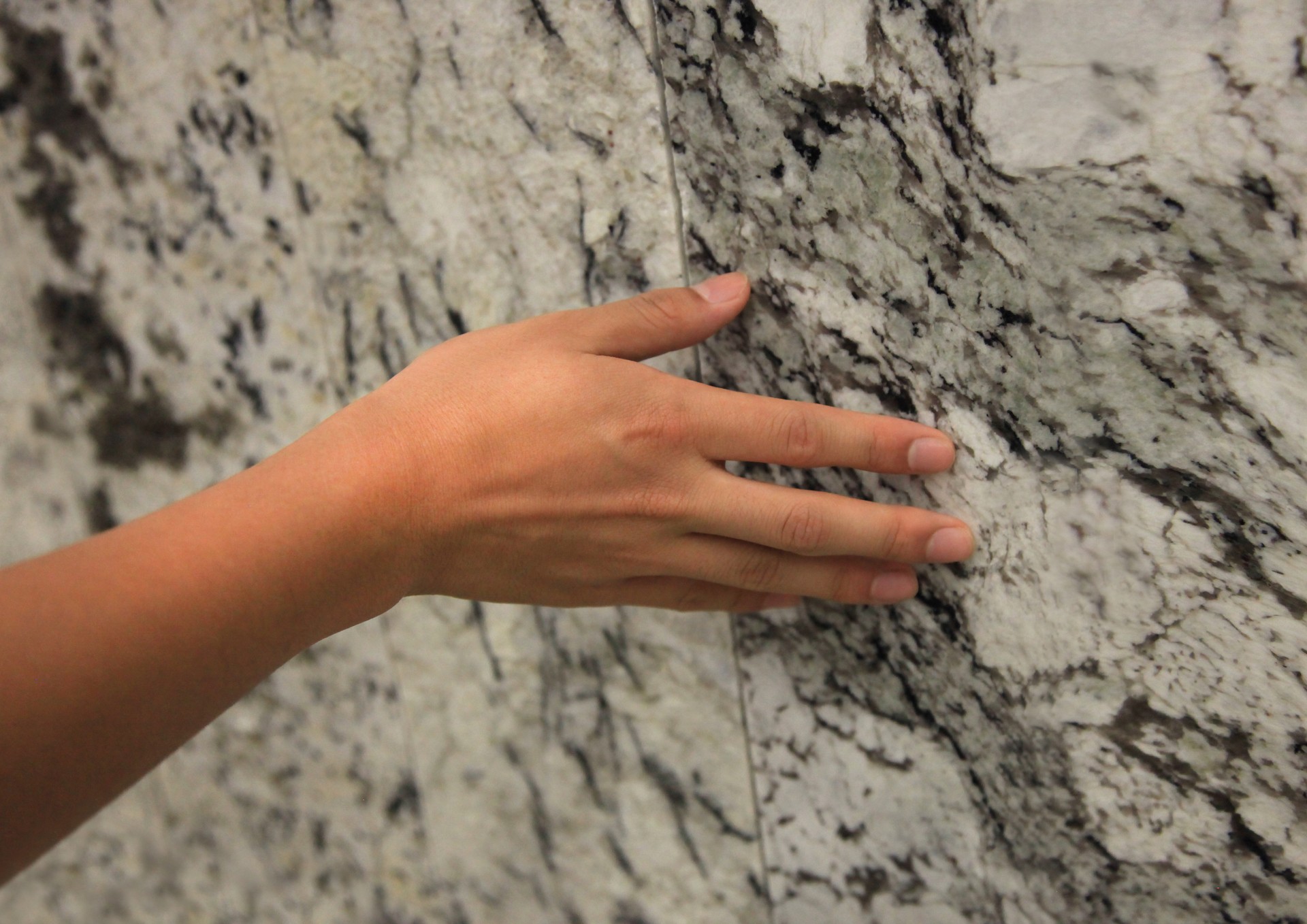 Touching Granite Stone