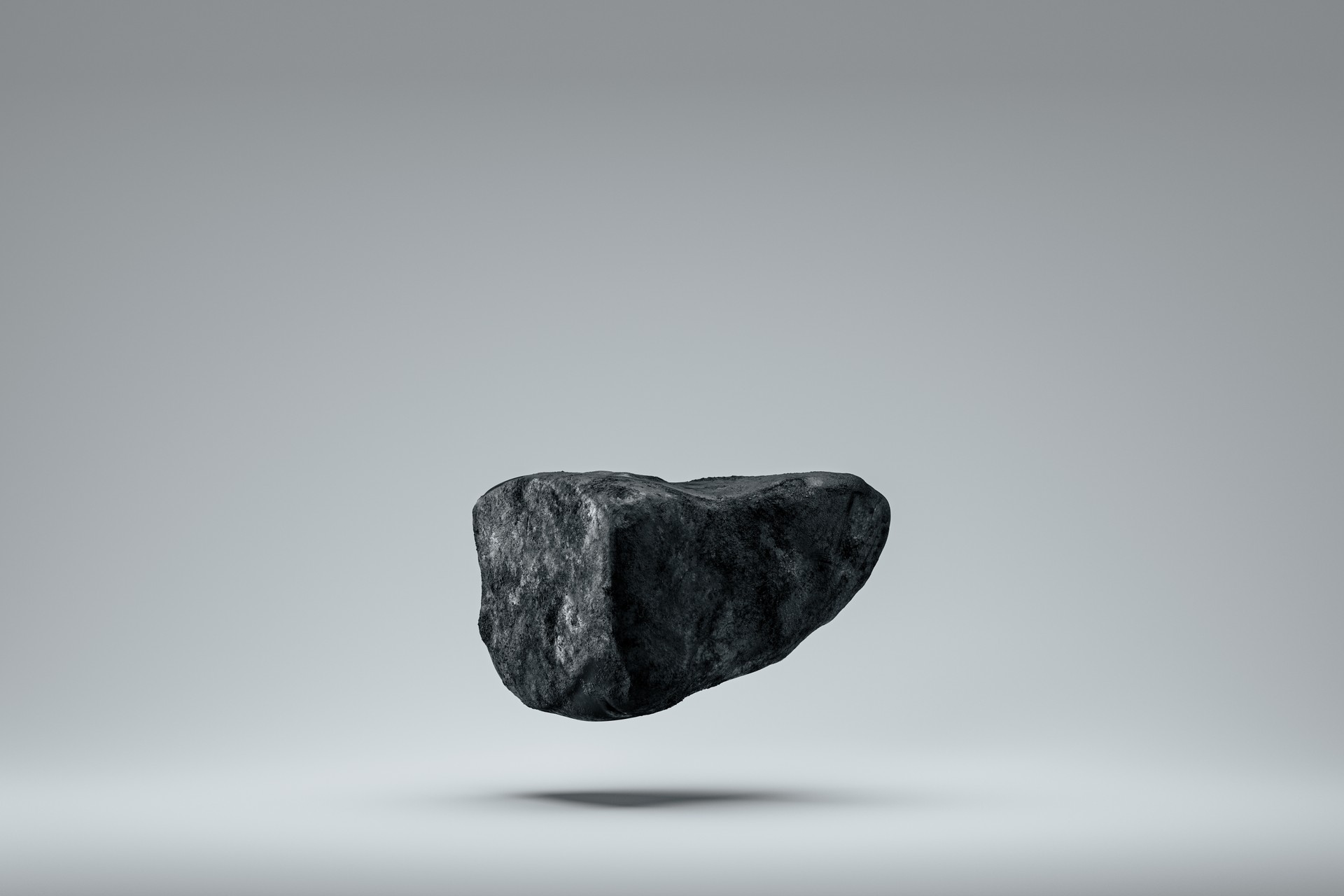 3d presentation pedestal made of natural rock